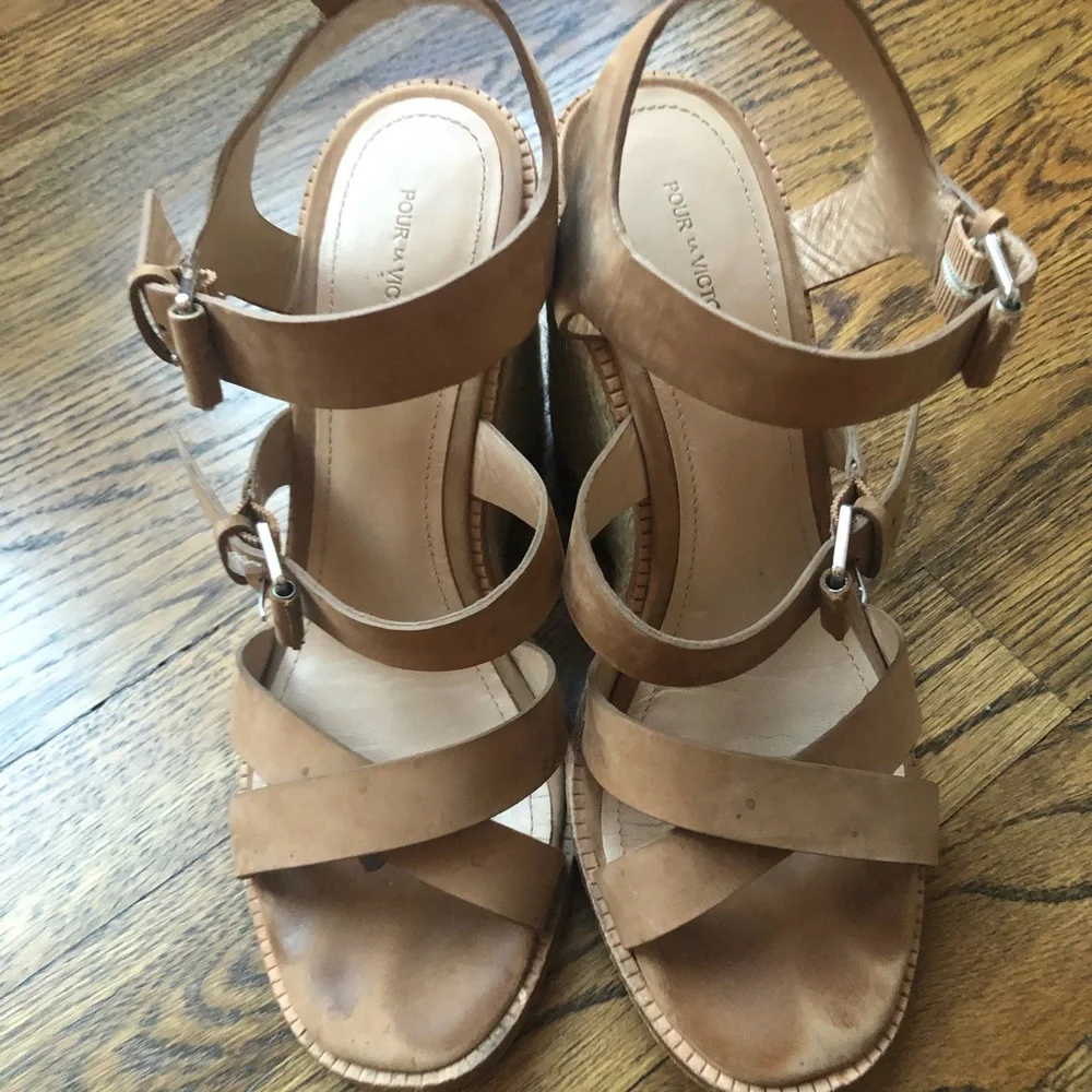 Pour La Victoire Oralee Wedge Espadrille Size 9.5‎